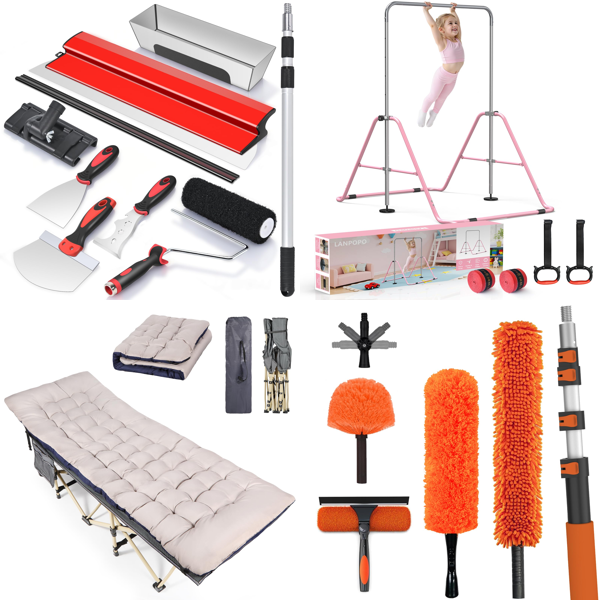 Source photograph for Pallet – Sports & Equipment – Camp Beds, Gymnastics Bars, Fishing Sets, Projector Screens, Pull-Up Bars