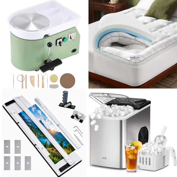 Source photograph for Pallet – Mixed Goods – Pottery Wheels, Ice Makers, Stand Mixers, Shower Systems, Dog Ramps