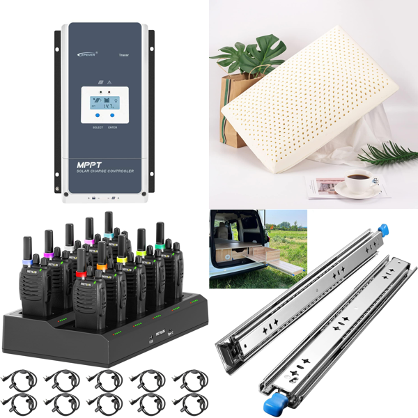 Source photograph for Pallet – Home & Technical Equipment – Solar Charge Controller, Walkie-Talkies, Window Films, Fly Screens