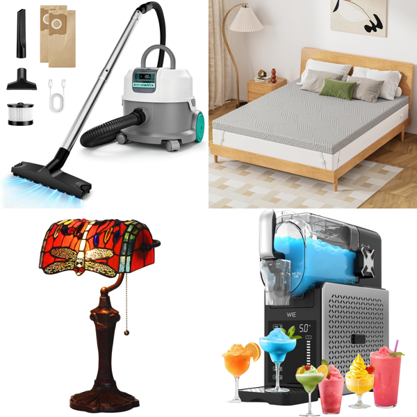 Source photograph for Pallet – Mixed Goods – Vacuum Cleaners, Cookware, Steam Cleaners, Trolleys, Mattress Toppers
