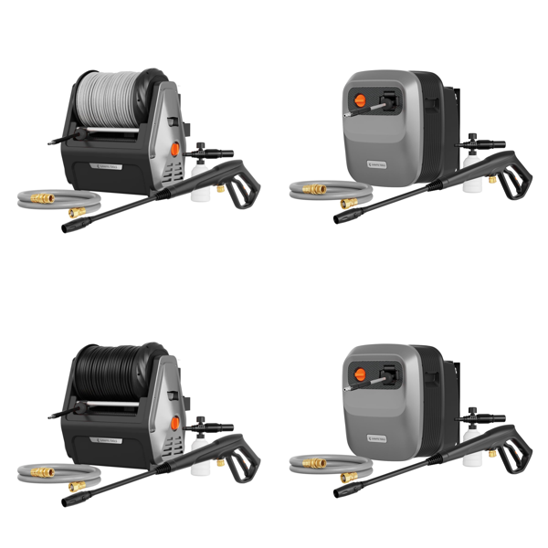 Source photograph for Pallet – Pressure Washers & Garden Hoses – Wall-Mounted Electric Washers, Retractable Hoses, Foam Cannons