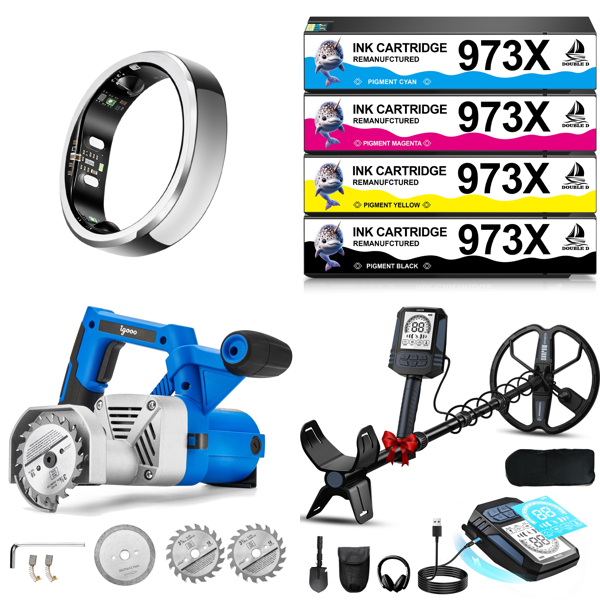 Source photograph for Pallet – Electronics & Tools – Smart Ring, Metal Detector, Wireless Controllers, Ink Cartridges