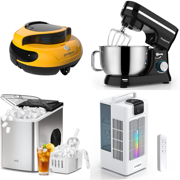 Source photograph for Pallet – Cooling & Garden Equipment – Air Coolers, Ice Makers, Pool Robots, Garden Hoses