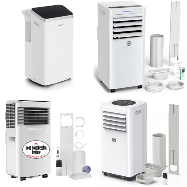 Source photograph for Pallet – Portable Air Conditioners – Air Conditioners, Dehumidifiers, Fans, Remote Controls, Safe