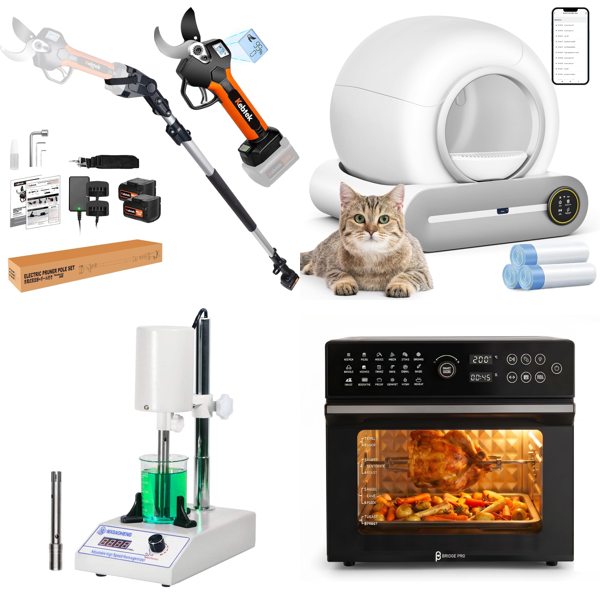 Source photograph for Pallet – Home Appliances & Garden Equipment – Air Fryers, Coolers, Fans, Garden Tools