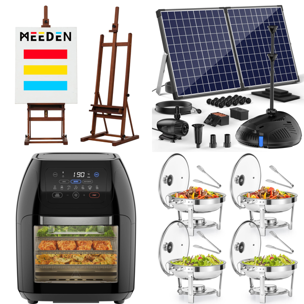 Source photograph for Pallet – Mixed Home & Catering Goods – Artist Easels, Air Fryers, Espresso Machines, Chafing Dishes