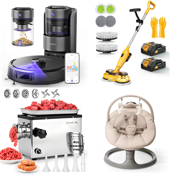 Source photograph for Pallet – Electrical Appliances – Robot Vacuums, Electric Mops, Meat Grinders, Air Fryers, Air Compressors