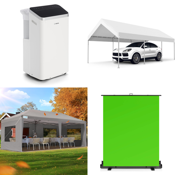 Source photograph for Pallet – Climate & Garden Shelters – Portable Air Conditioner, Gazebos, Carport, Green Screen