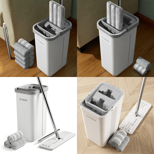 Source photograph for Pallet – Mop And Bucket Sets – Flat Mops, Microfiber Pads, Wringer Buckets