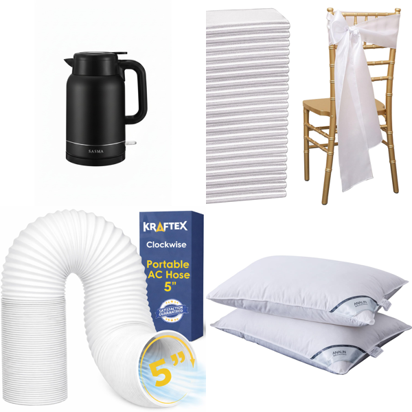 Source photograph for Pallet – Home & Outdoor – Electric Kettles, Air Conditioner Accessories, Pillows, Trolleys, Organizers, Pools