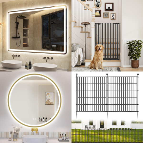 Source photograph for Pallet – Home, Garden, Lighting – LED Mirrors, Garden Fences, Shower Panels, Projector Screens, Chandeliers