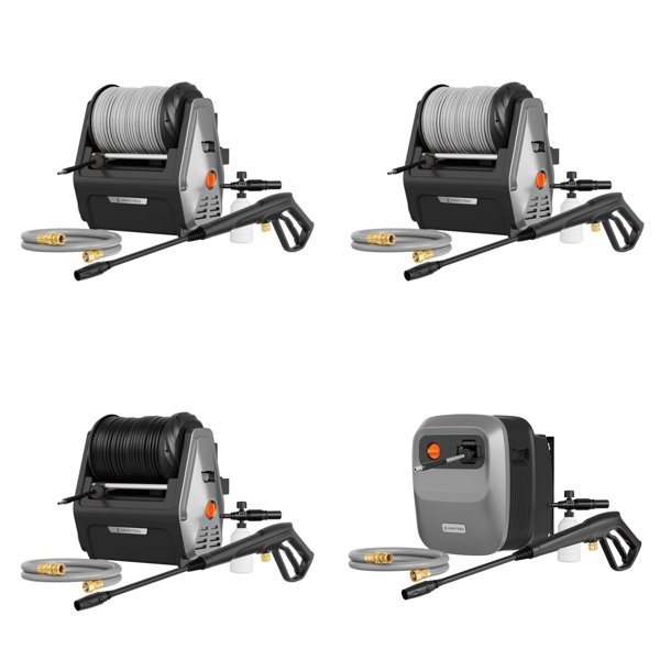 Source photograph for Pallet – Pressure Washers – Wall-Mounted Electric Washers, Retractable Hoses, Garden Hose Reel