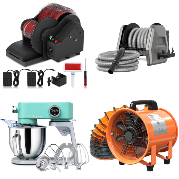 Source photograph for Pallet – Mixed Goods – Vacuum Cleaners, Kitchen Mixers, Cleaning Equipment, Grass Trimmers