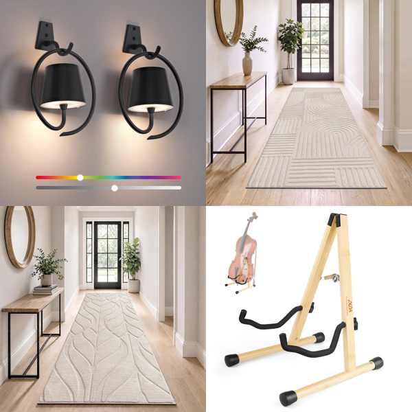 Source photograph for Pallet – Home Lighting & Accessories – Wall Lamps, Runner Rugs, Guitar Stand, Table Lamp
