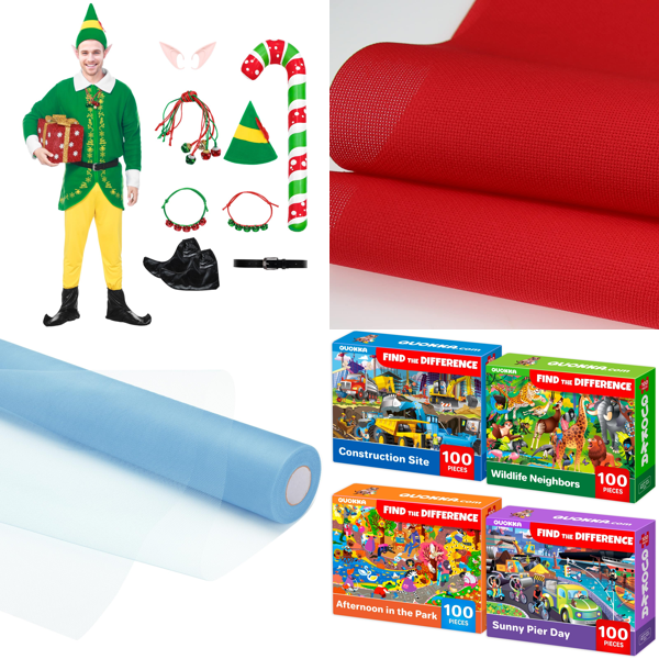 Source photograph for Pallet – Mixed Goods – Costumes, Jigsaw Puzzles, Textiles, Yarn, Craft Supplies