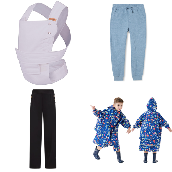 Source photograph for Pallet – Kids' Apparel – Baby Carriers, Children's Shorts, Trousers, Raincoats, Swimwear
