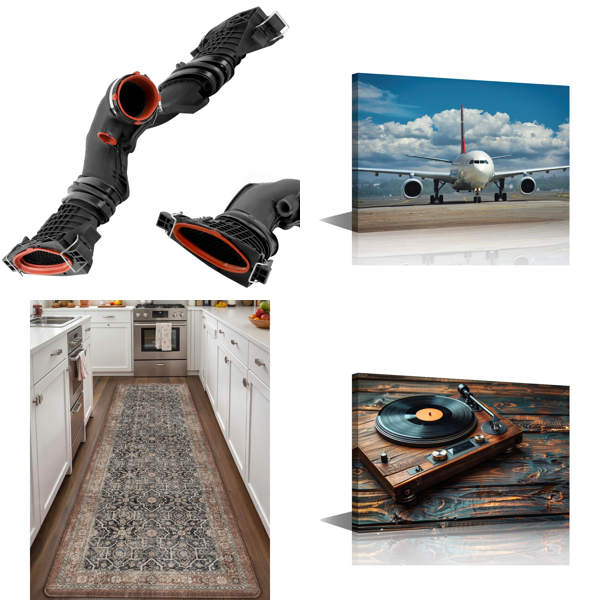 Source photograph for Pallet – Mixed Goods – Air Mass Flow Sensors, Kitchen Mats, Canvas Wall Art, Vinyl Rolls