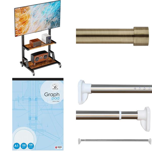 Source photograph for Pallet – Home Furnishings – TV Stand, Curtain Poles, Telescopic Rods, Window Films