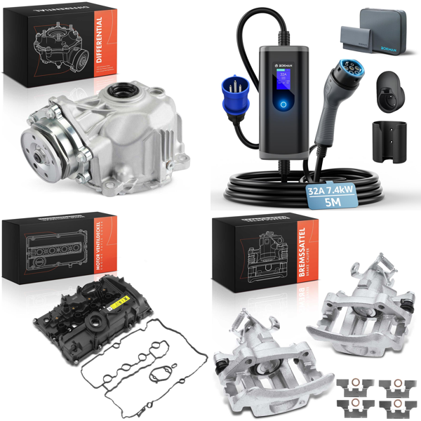 Source photograph for Pallet – Automotive Parts & Accessories – Differentials, Valve Covers, Charging Cables, Brake Calipers, Radiators