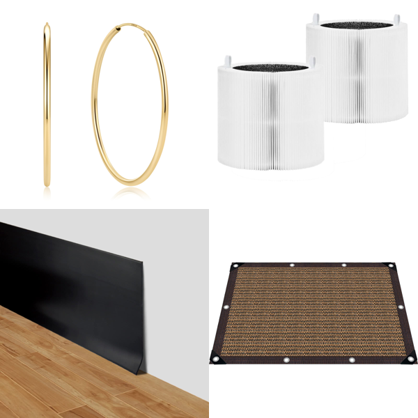 Source photograph for Pallet – Mixed Home Goods – Earrings, Curtains, Filters, Sun Shades, Bike Mounts