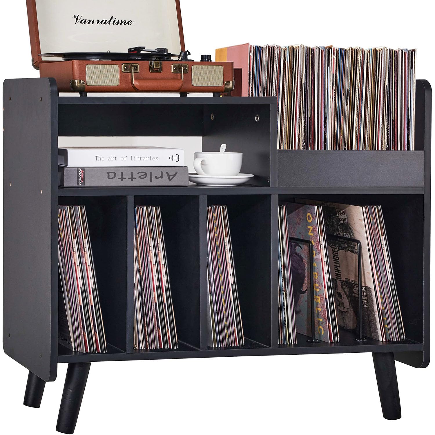 Source photograph for Pallet – Vinyl Record Furniture – Record Player Cabinet, Album Storage And Display Shelf