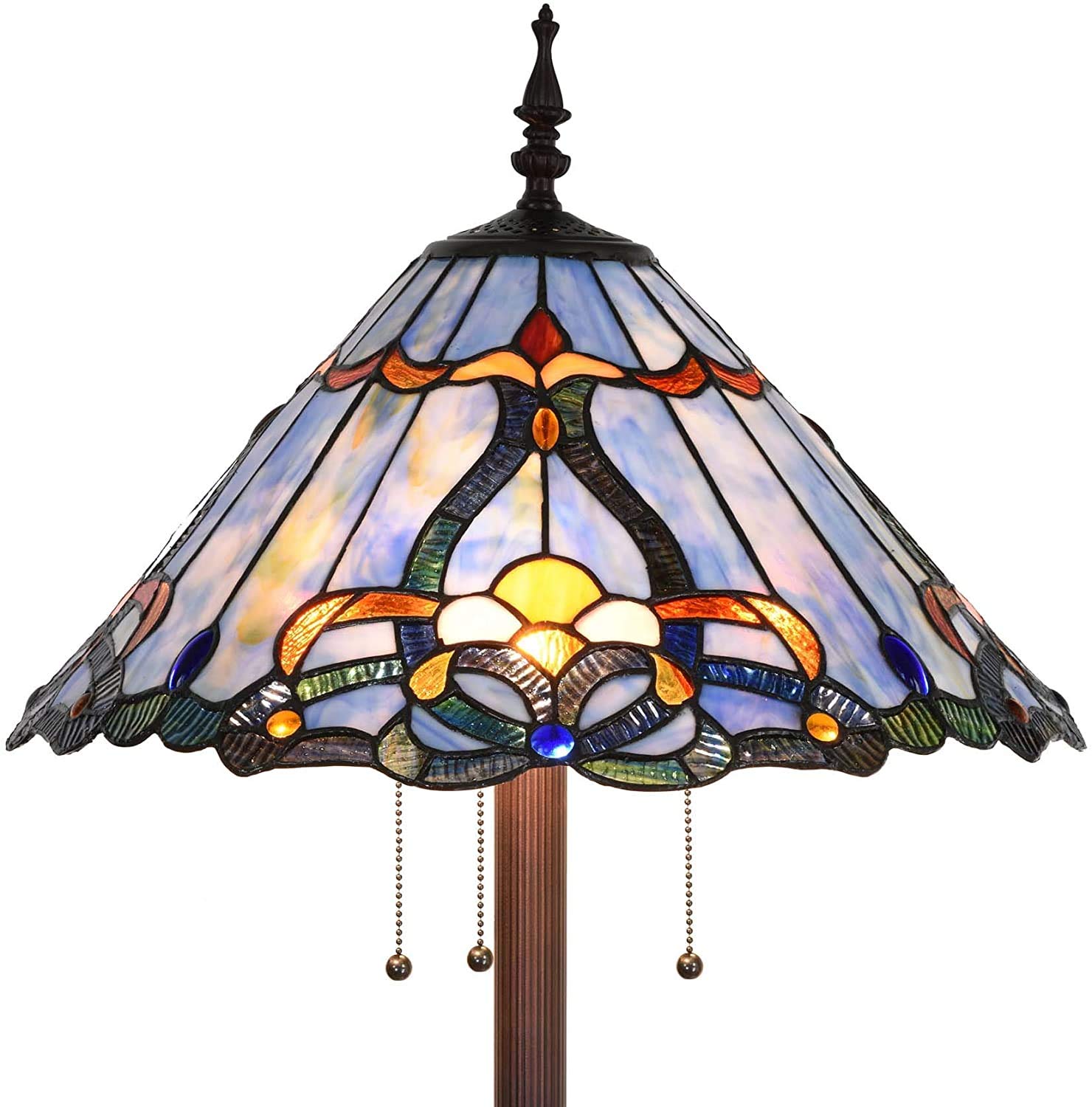 Source photograph for Pallet – Floor Lamps – Tiffany Lamps, Stained Glass Shades, Three-Light Fixtures