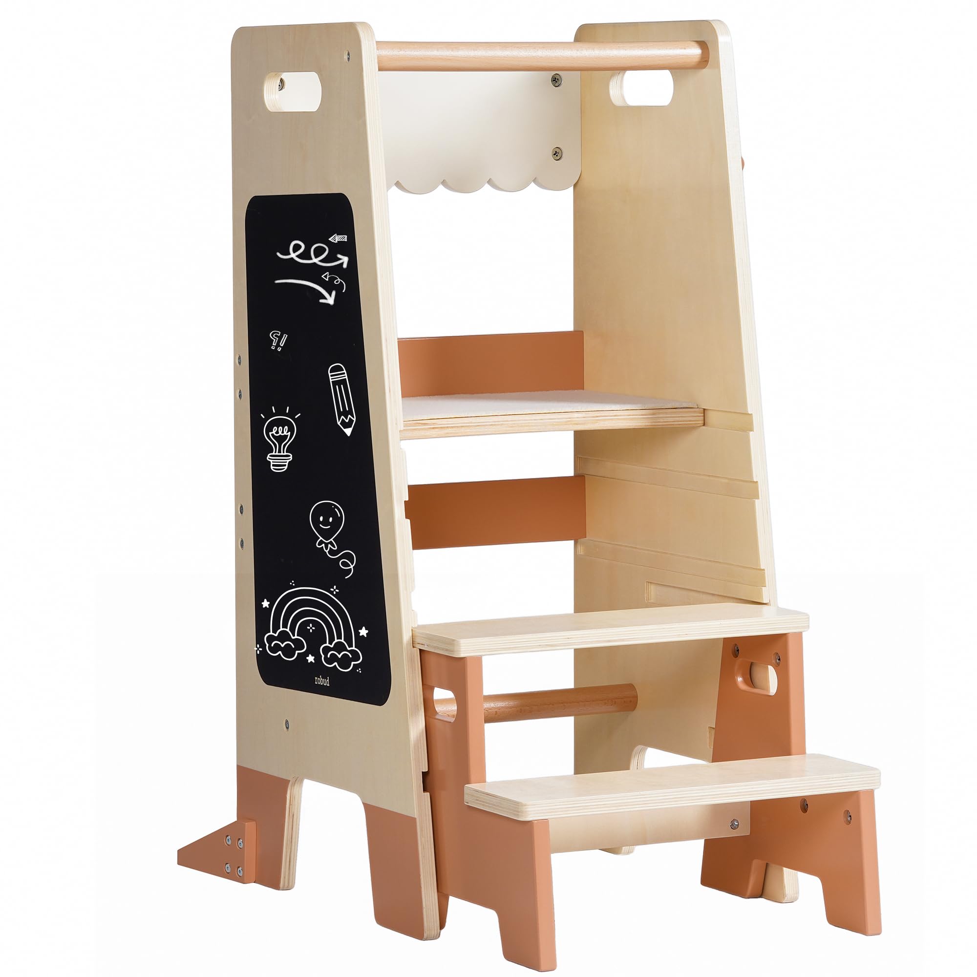 Source photograph for Pallet – Children's Furniture – Wooden Learning Towers, Step Stools, Blackboard