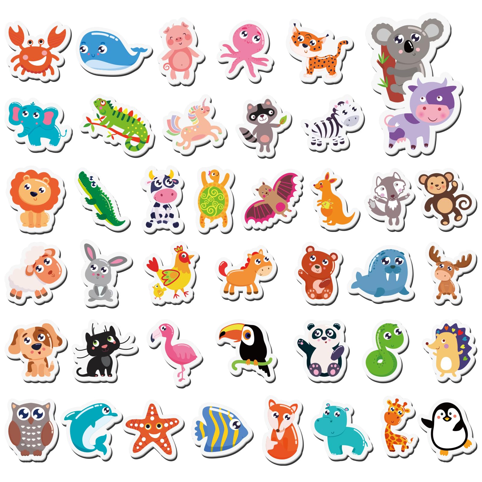 Kramow Magnetic Animals Refrigerator Magnets For Kids 42 Pieces Animals kramow-magnetic-animals-refrigerator-magnets-for-kids-42-pieces-animals