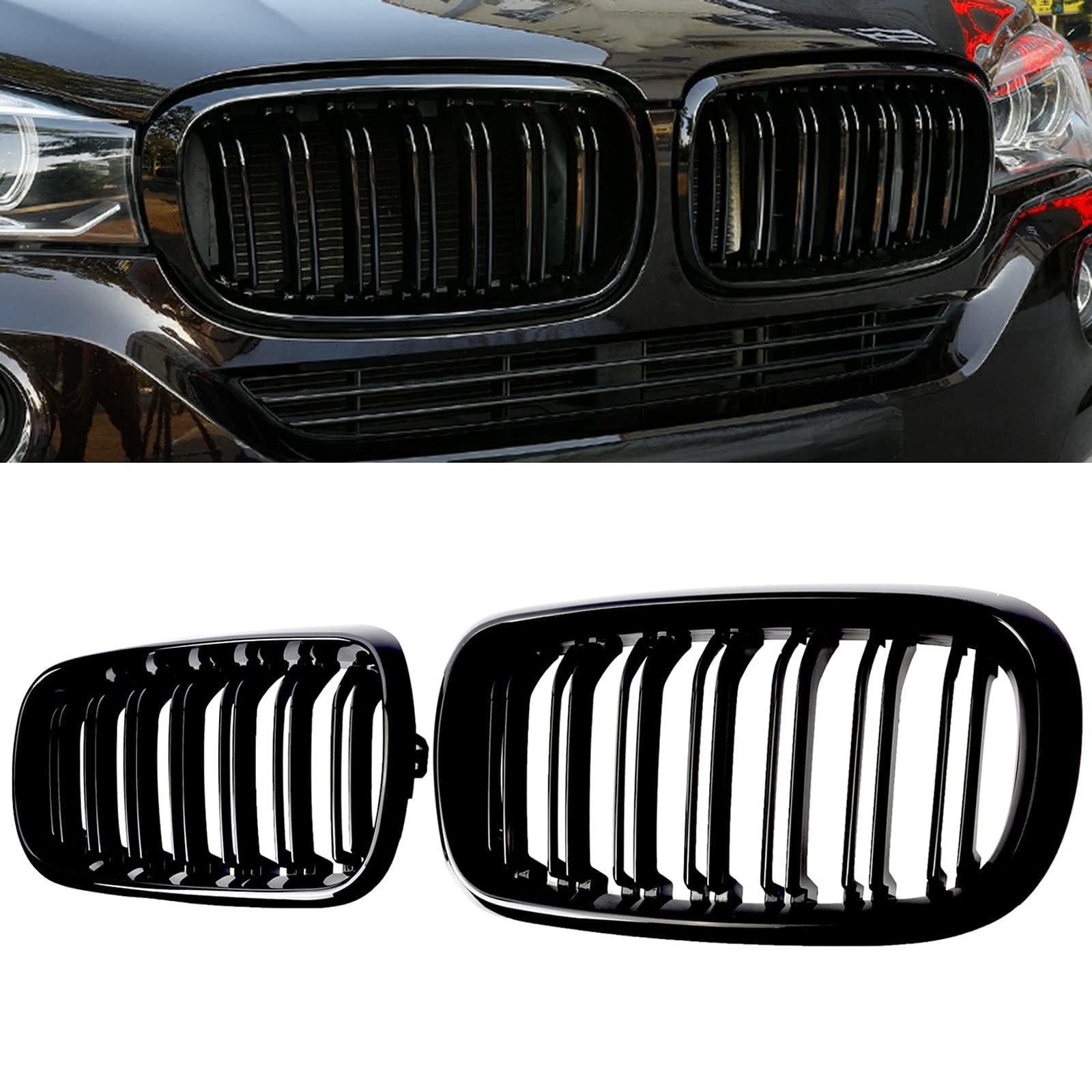 Gangying F15 Kidney Grille Compatible for BMW X5 Series F15 X6 Series ...