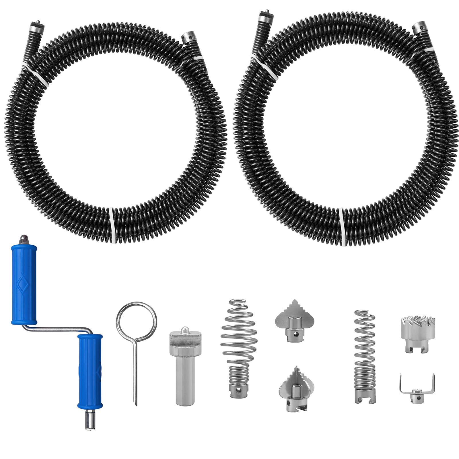 Source photograph for Pallet – Drain Cleaning Tools – Cleaning Spirals, Cutting Heads, Manual Adapters