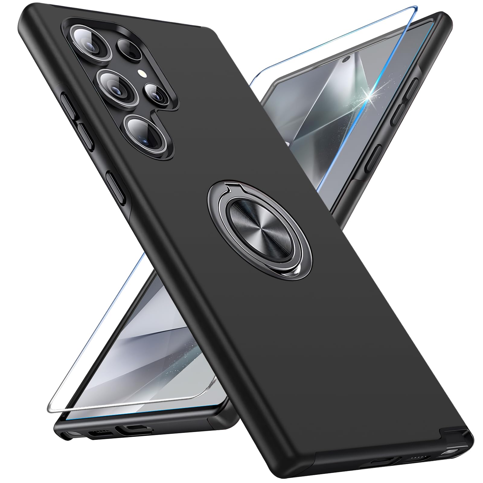 Military-Grade Rugged Phone Case with Screen...
