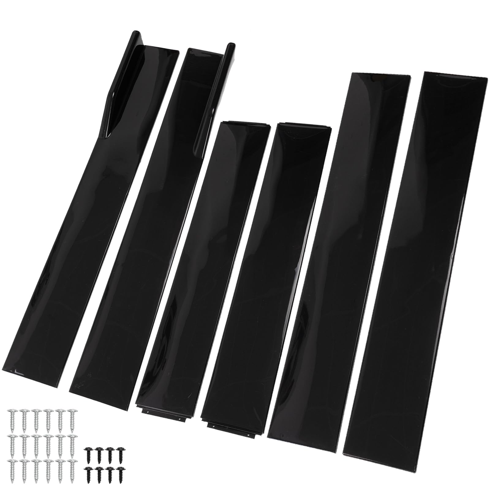 thumbnail image 2 of CANITU Glossy Black Side Skirt Extensions For Dodge Durango - 2.2m Length, 8 Piece Kit 2 of 5
