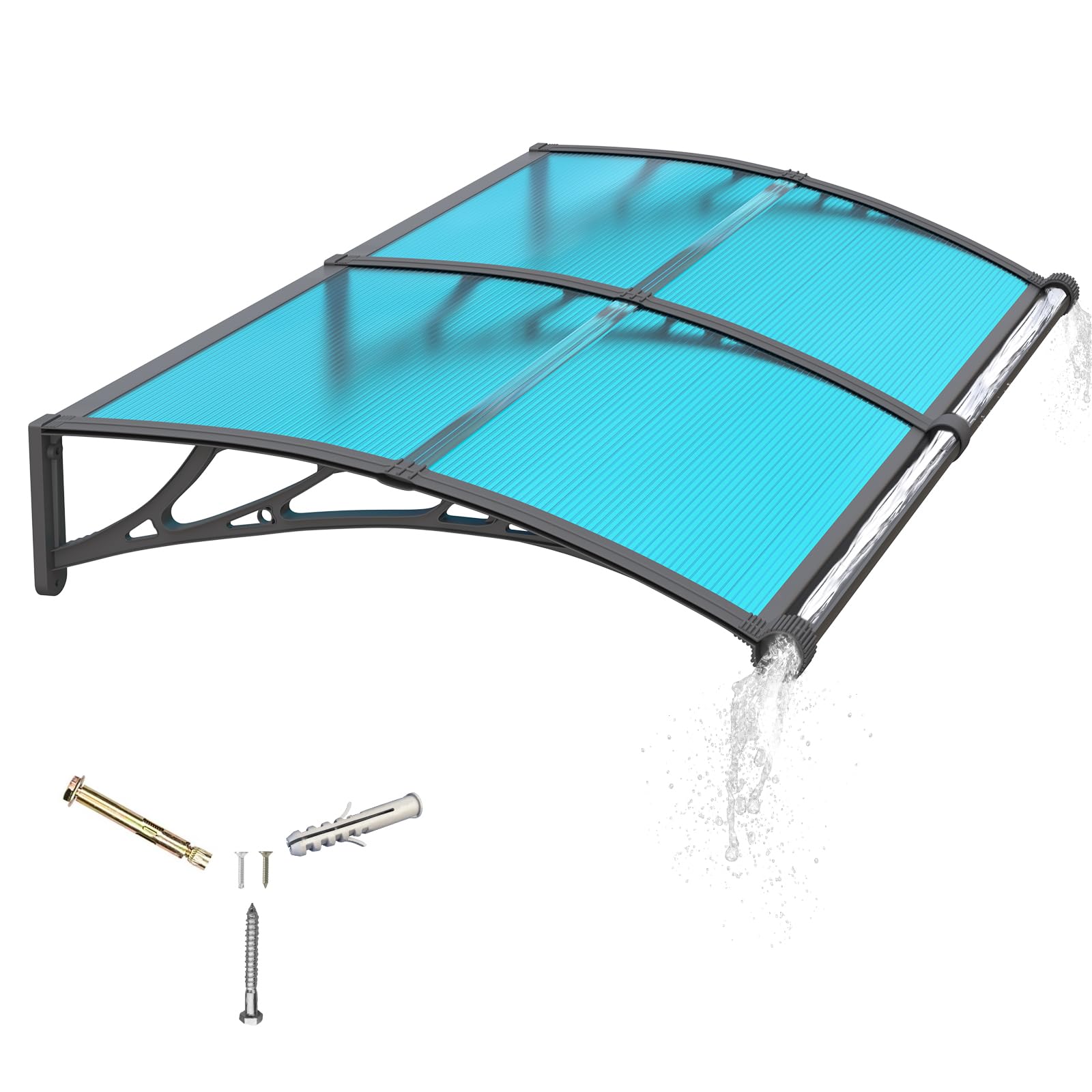 Source photograph for Pallet – Garden Products – Polycarbonate Canopy, Metal Garden Fence