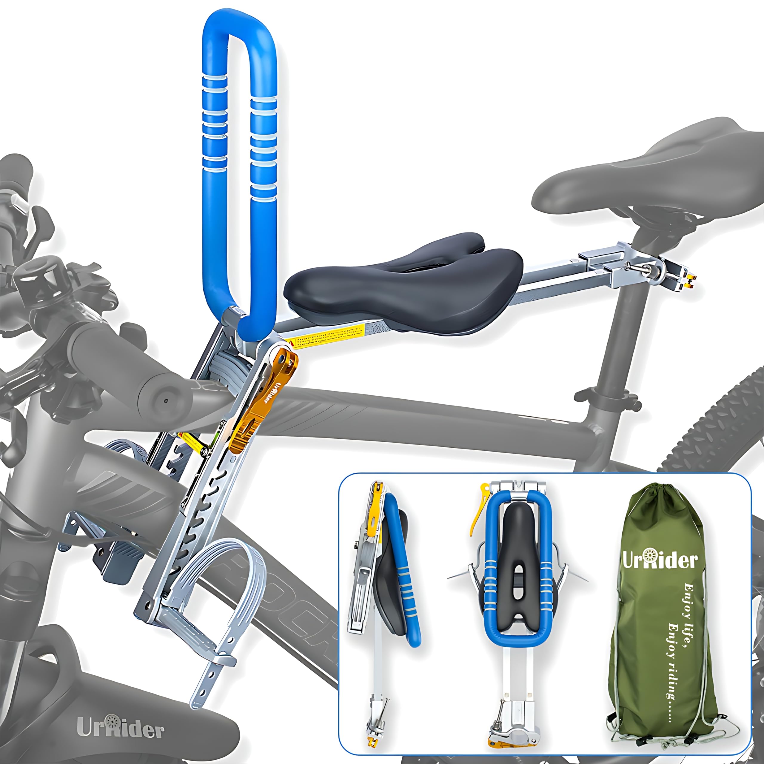 Mountain Bike Accessories Universal Baby Bike Seat Front Mounted