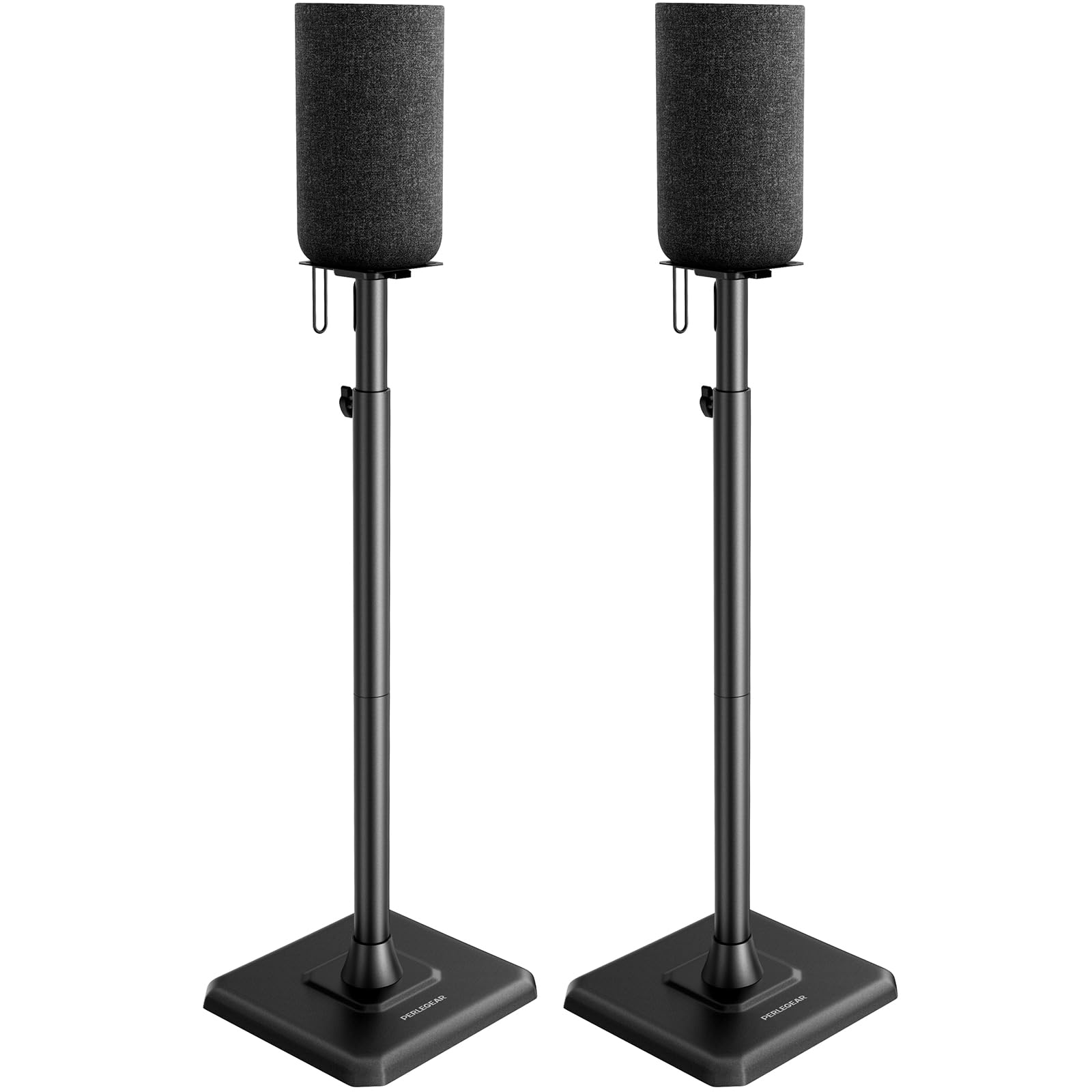 Source photograph for Pallet – Speaker Stands – Height-Adjustable Floor Stands, Cable Management