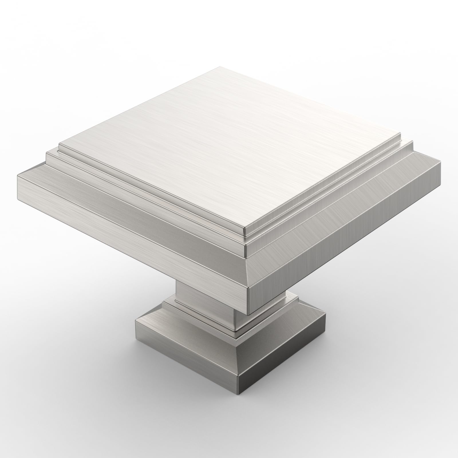 Amerdeco 12 Pack Zinc Alloy Kitchen Cabinet Knobs Dresser Knobs Drawer Knobs Brushed Satin Nickel Knobs For Dresser Drawers Knobs And Pulls For Bathroom Cabinets