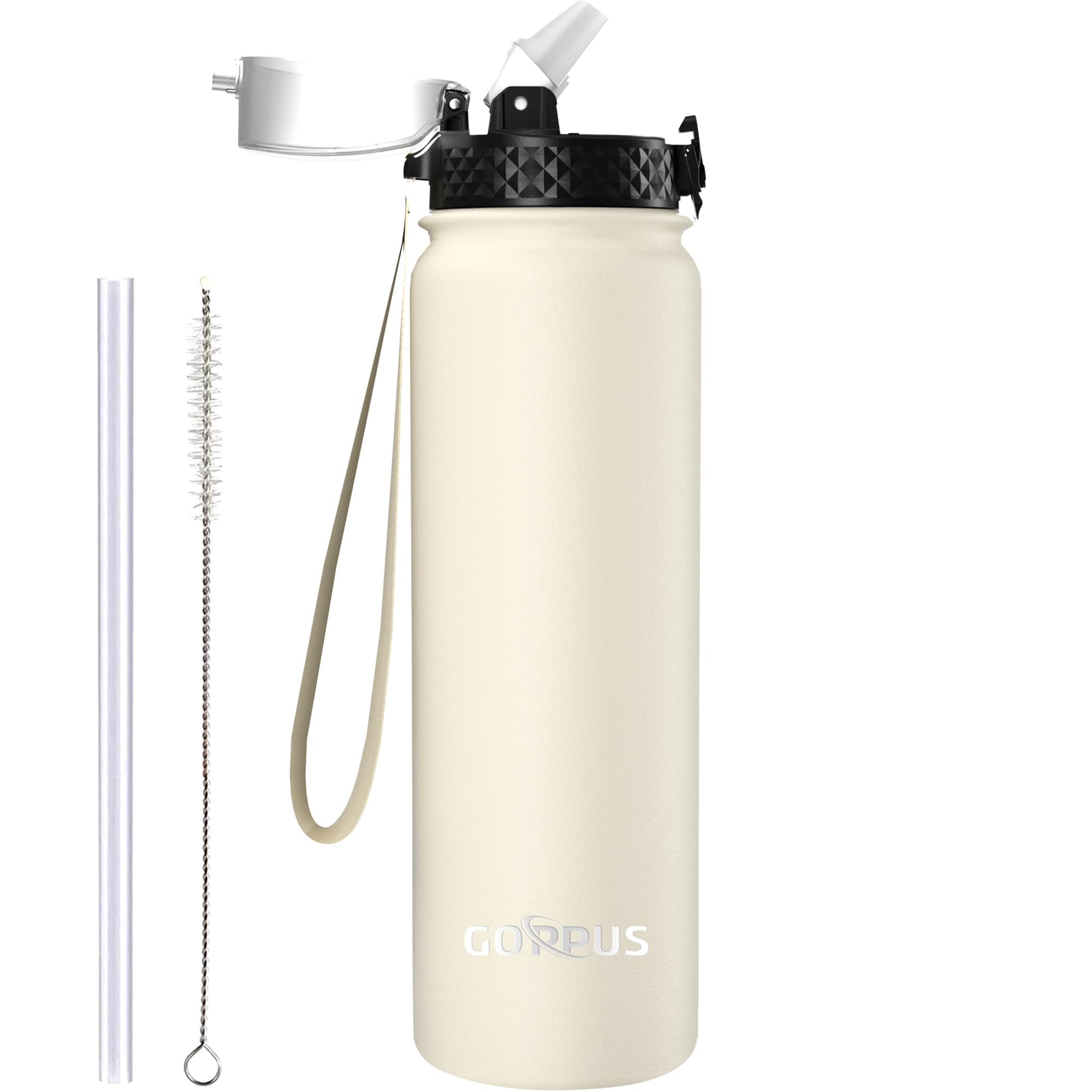 GOPPUS 1L/32oz Bouteille D'Eau En Acier Inoxydable Avec | FindTheDeal