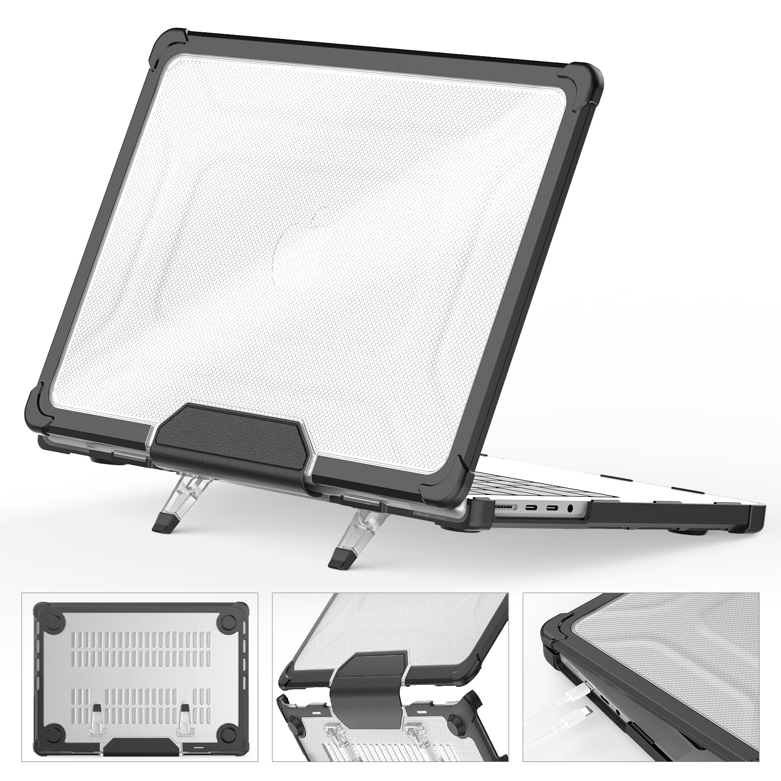 SEYMCY Cover Compatible with MacBook Pro 14 inch Case 2024 2023 2022