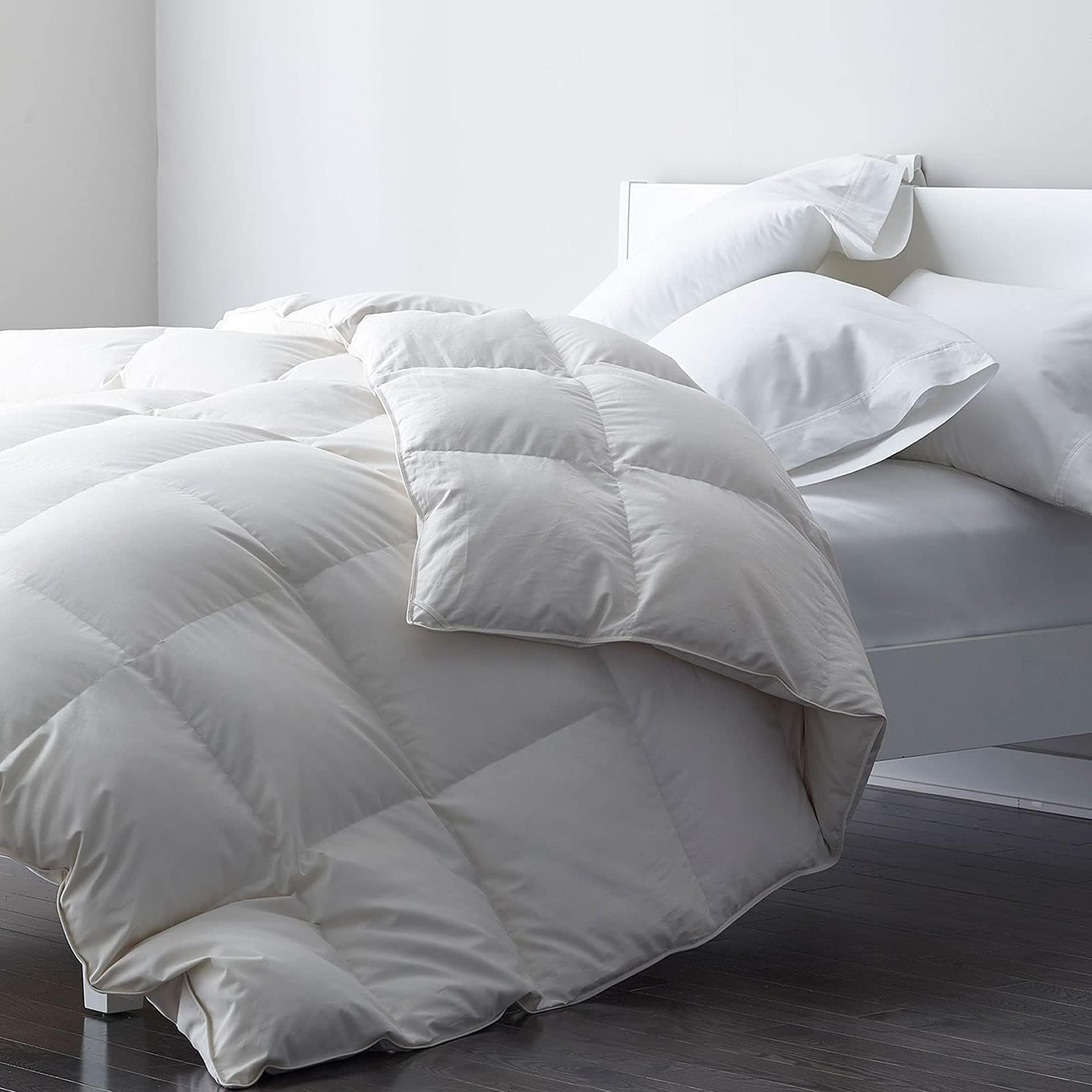 Duvet 200x200cm 100% Organic Cotton Down & Feather Filling – White