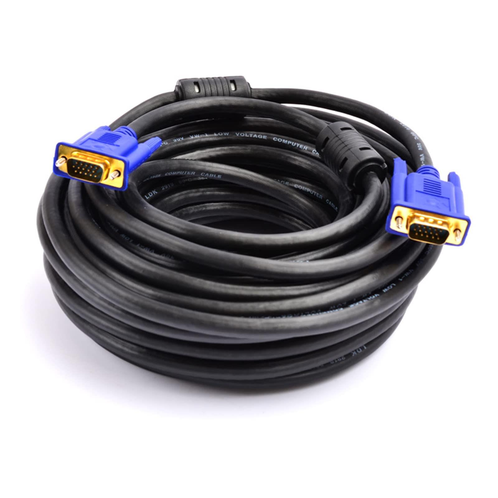 VGA to VGA Cable 5m, 15 Pin 1080P Full HD SVGA Lead Computer Monitor ...
