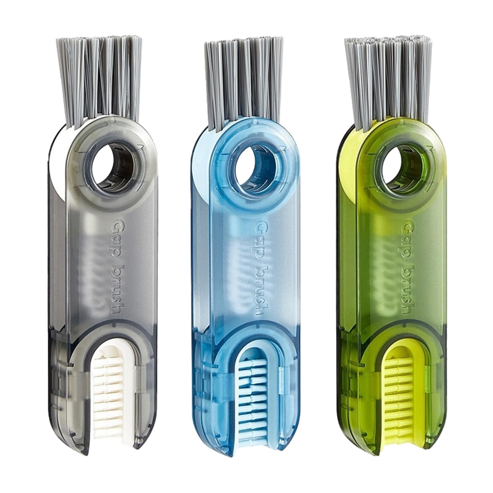 3 In 1 Multifunctional Cleaning Brush, 3 In 1 Tiny Bottle Cup Lid Detail Brush Straw Cleaner Tools Multi Functional Crevice Cleaning Brush
