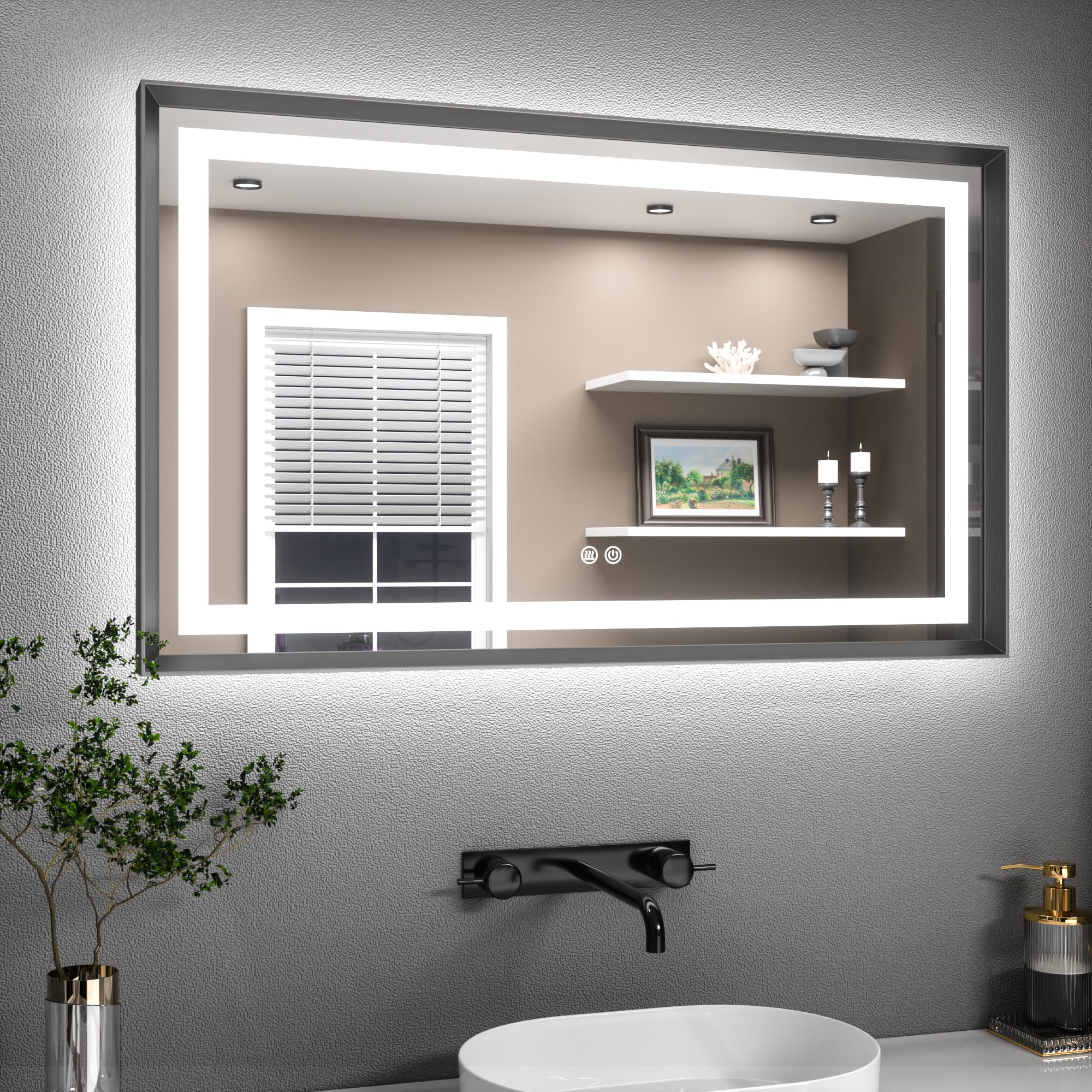 Source photograph for Pallet – Home & Travel – LED Bathroom Mirror, Cabin Suitcase