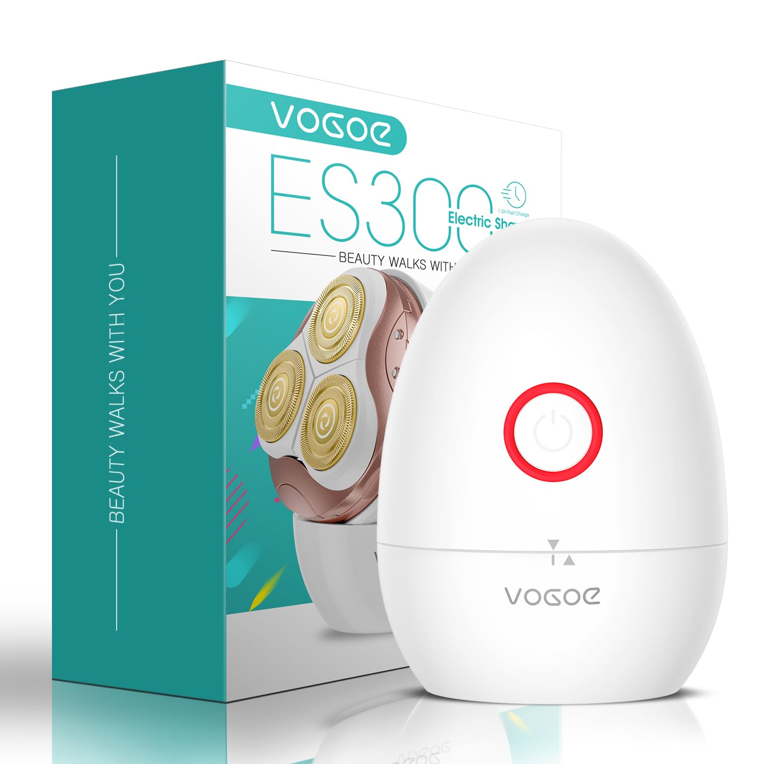 VOGOE Electric Shaver for Women, Wet and Dry Rotary...