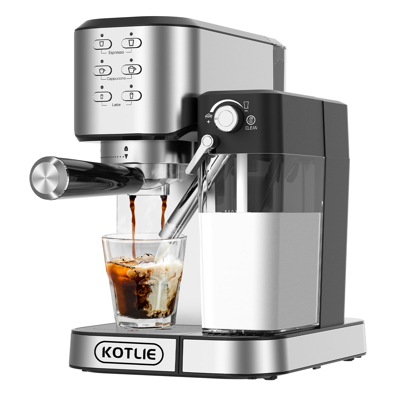 KOTLIE Espresso Coffee Machine with Automatic Milk...