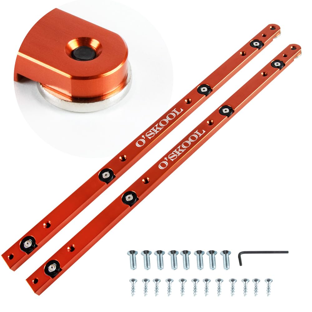 O'SKOOL 430mm Aluminium Miter Bars 2 Pack Table Saw Sled Runners - product photograph 1