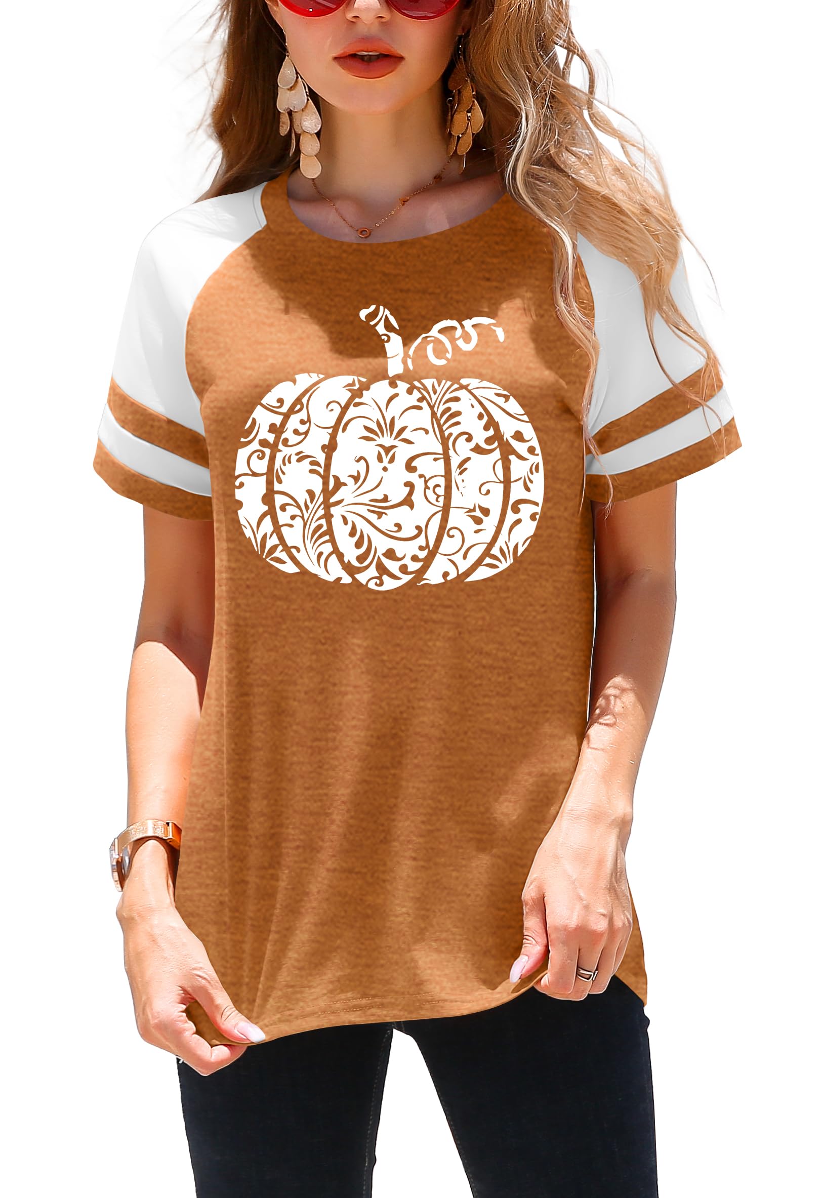 Tiorhooe Halloween Schlafanzug Damen - Lustiger Kürbis-Pyjama Für Gruselpartys