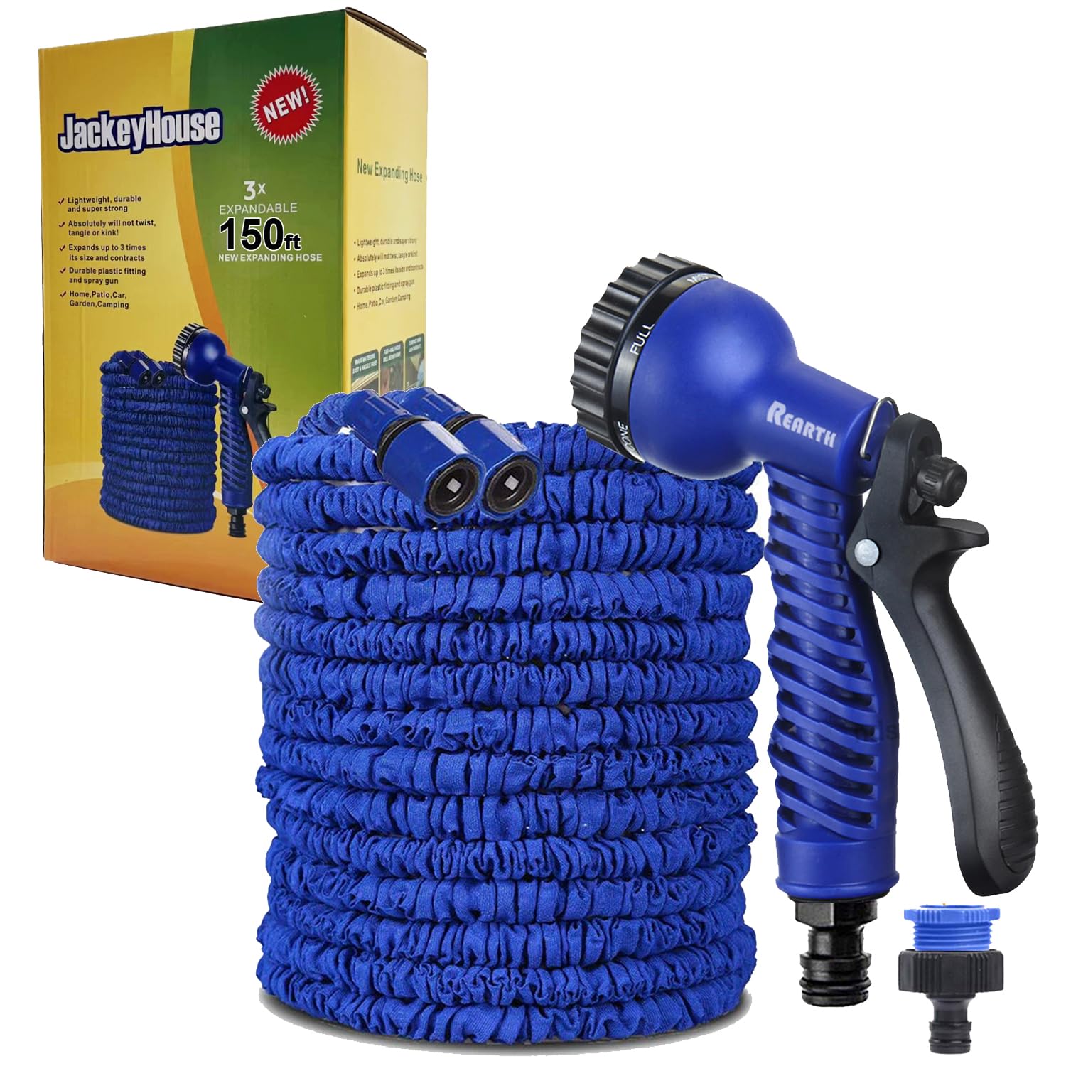 Source photograph for Pallet – Garden Hoses – Expandable Hoses, Triple-Layer Construction, 7-Setting Spray Nozzles