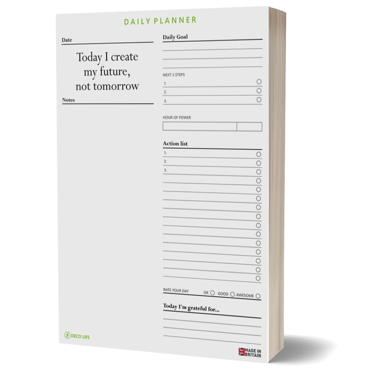 Deco Life To Do List Daily Planner A5 Tear Off Daily Planner Undated ...