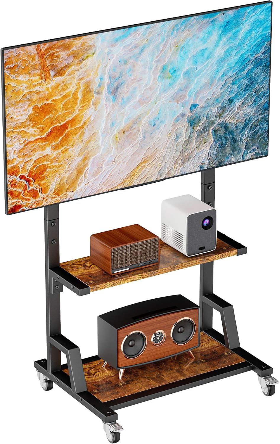 Source photograph for Pallet – TV Stands & Fans – Rolling TV Stand, Ceiling Fan with Light