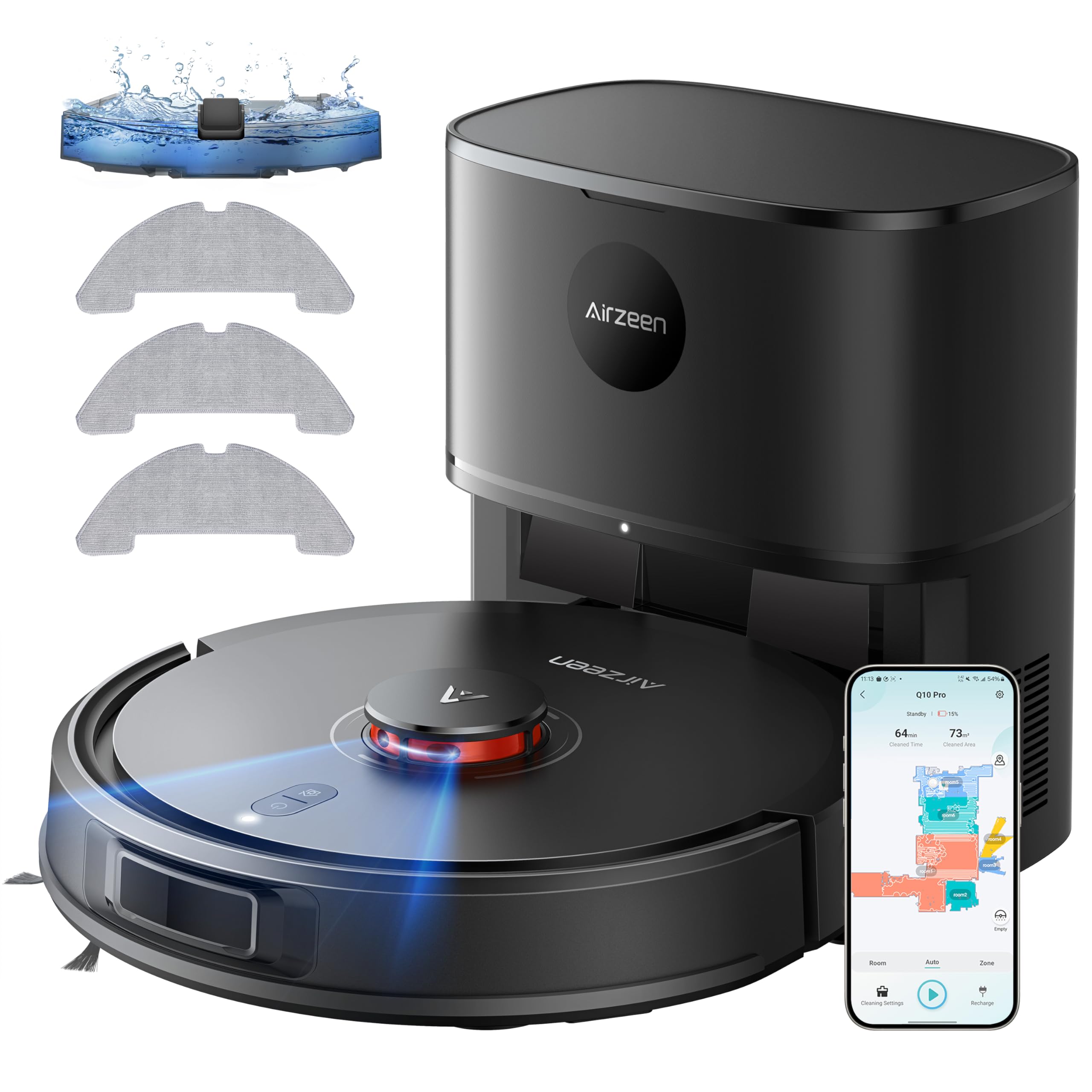 Source photograph for Pallet – Mixed Household Goods – Robot Vacuum Cleaner, Espresso Machine, Steam Cleaner, Karaoke System